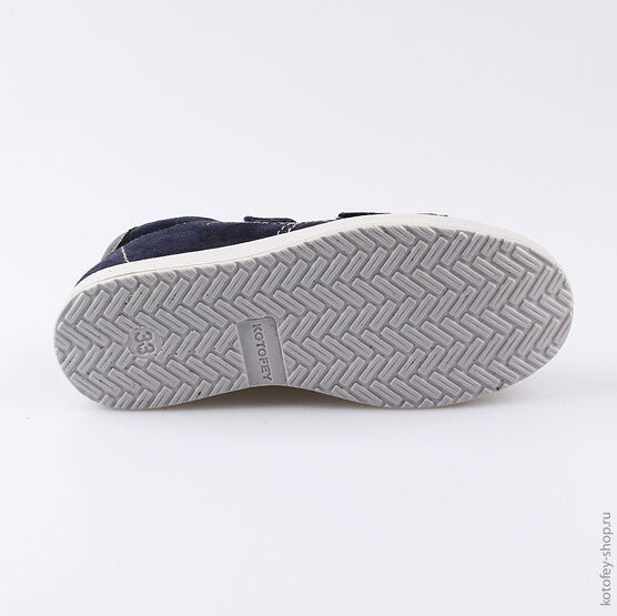 632275-22 Полуботинки для мальчики светло-синий фото №3