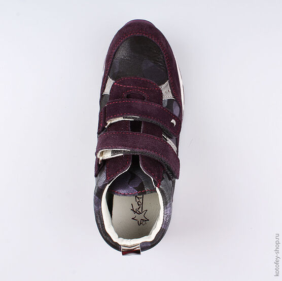 552102-25 Ботинки для девочки фиолетовый фото №4