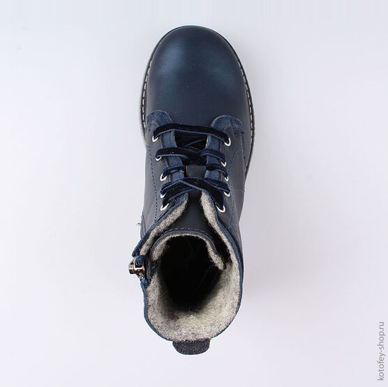 552109-33 Ботинки для девочки светло-синий фото №4