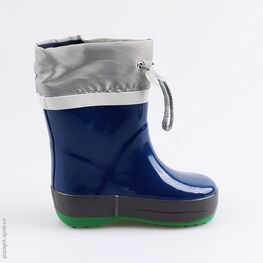 166096-11 Резиновые сапоги Енот для мальчики син-сер фото №2