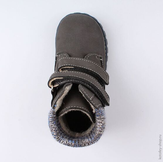 352211-32 Ботинки для мальчики серый фото №4