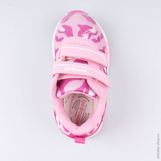 144116-71 Кроссовки с LED-подсветкой для девочки розовый фото №4