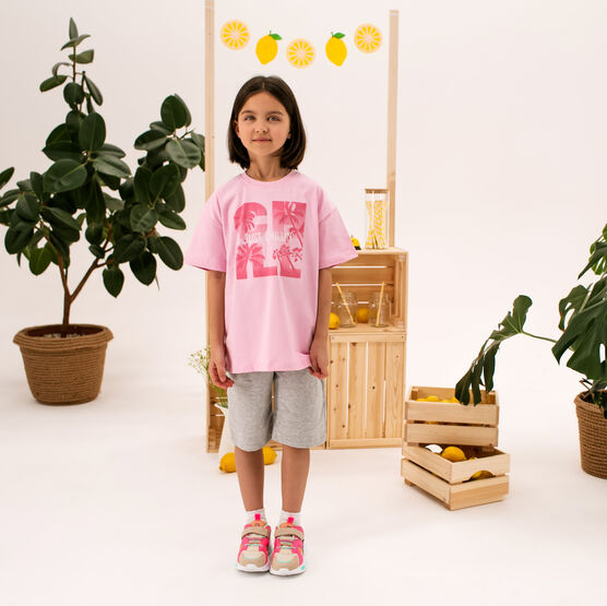 07802047-41 Розовая футболка для девочки для девочки розовый фото №7