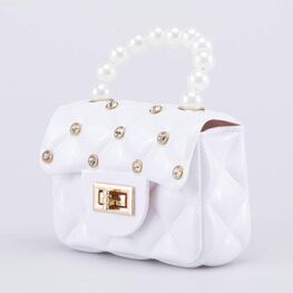 02802360-40 Мини сумка Жемчуг белый для девочки белый фото №2