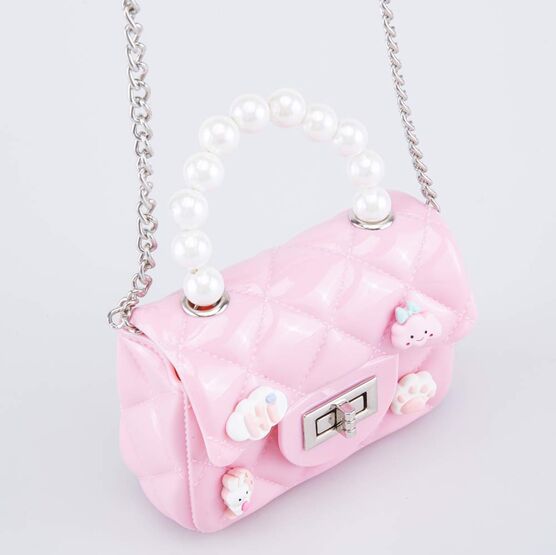 02802361-40 Мини сумка Жемчуг розовый для девочки розовый фото №5