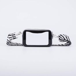 02802364-40 Сумка кросс-боди черно-белый для девочки черный + белый фото №3