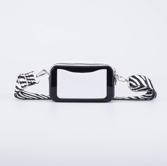 02802364-40 Сумка кросс-боди черно-белый для девочки черный + белый фото №3