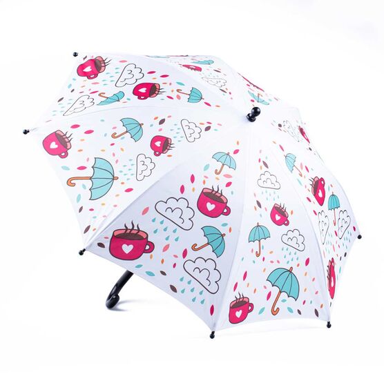 03807087-40 Зонт детский Дождик белый для девочки белый фото №2