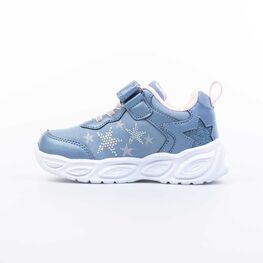 344351-71 Кроссовки с LED-подсветкой на подошве для девочки голубой фото №2