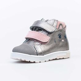 052144-23 Ботинки для девочки роз-срб