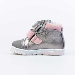 052144-23 Ботинки для девочки роз-срб фото №2