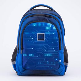 02704296-40 Рюкзак школьный Информатика для мальчики синий