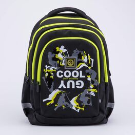 02704296-43 Рюкзак школьный Крутые Парни для мальчики черный