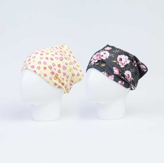 07811245-40 Косынка на резинке Сердечки для девочки желтый фото №2