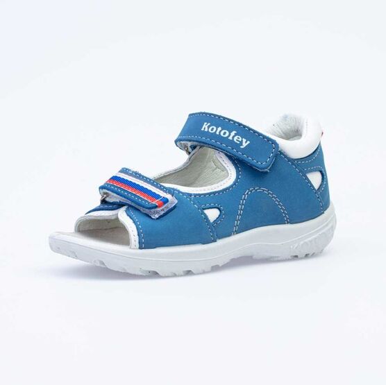 322070-22 Сандалии для мальчики син-бел