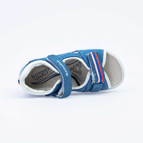 322070-22 Сандалии для мальчики син-бел фото №4