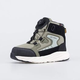 454075-82 Утепленные ботинки с SoftShell и Тинсулейт для мальчики черный + оливковый