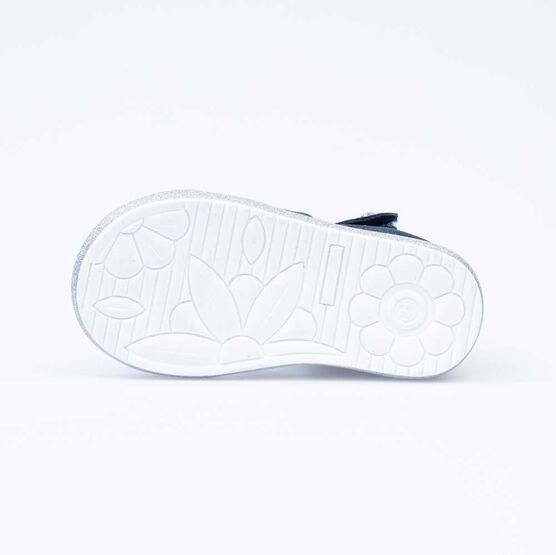 122156-22 Нарядные босоножки для девочки для девочки син-срб фото №3