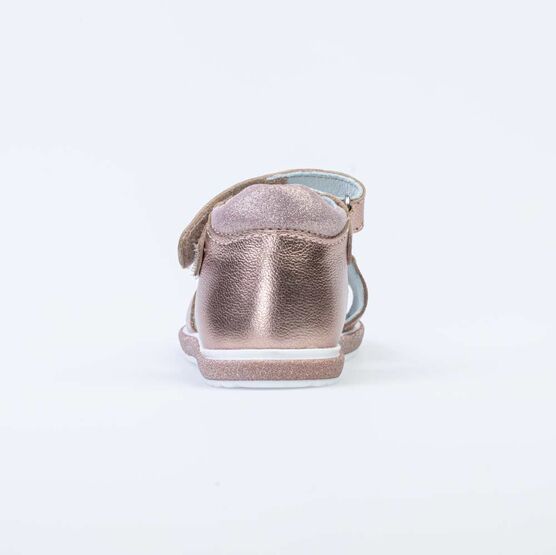 122154-22 Нарядные босоножки для девочки для девочки бронзовый фото №5