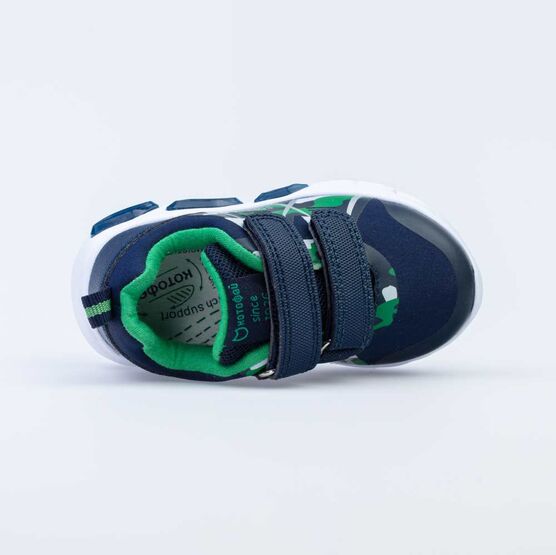 144144-71 Кроссовки с LED-подсветкой на подошве для мальчики син-зел фото №4