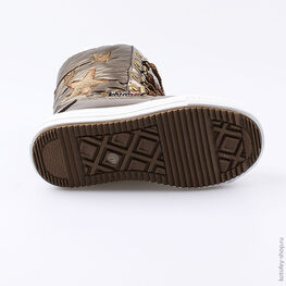 464920-42 Мембранные сапожки для девочки золотой фото №3