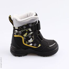 254953-42 Мембранные ботинки для мальчики чер-жел фото №2