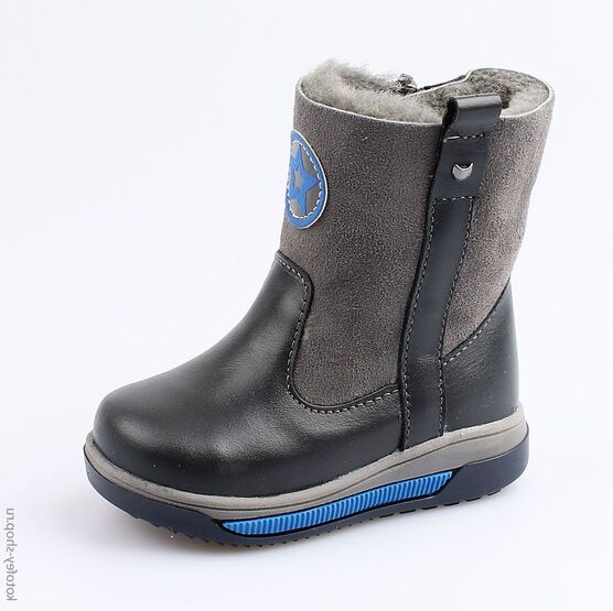 162058-41 Сапожки для мальчики серый