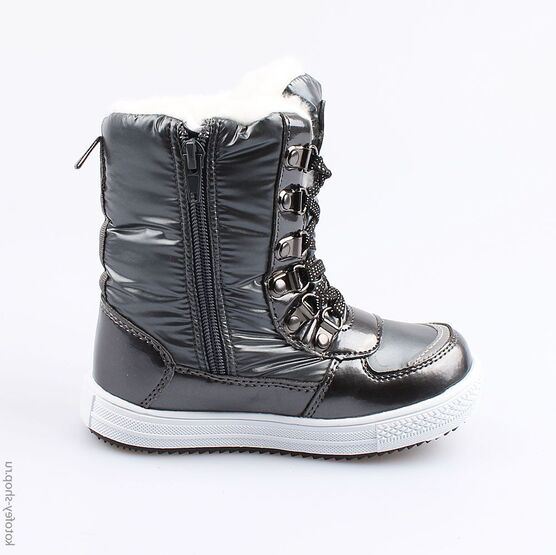 464920-41 Мембранные сапожки для девочки серый фото №2