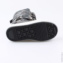 464920-41 Мембранные сапожки для девочки серый фото №3