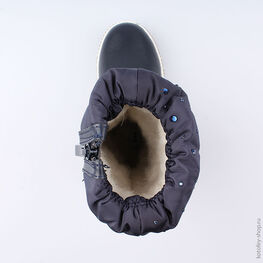 464039-42 Сапожки для девочки светло-синий фото №4