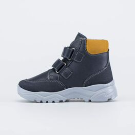 352335-32 Утепленные ботинки для мальчика для мальчики син-жел фото №2