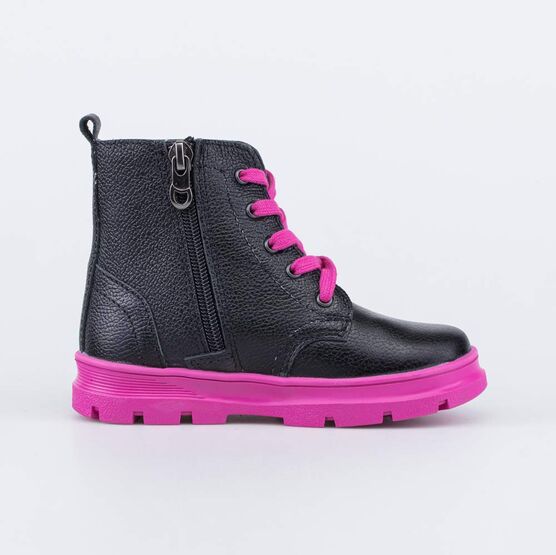 352379-22 Ботинки для девочки для девочки черный фото №2