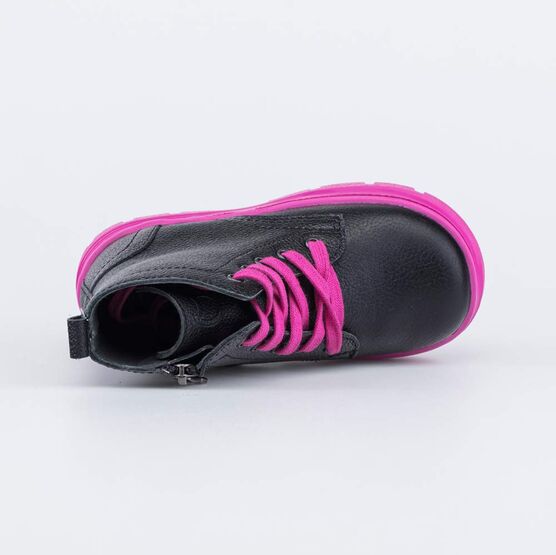 352379-22 Ботинки для девочки для девочки черный фото №4