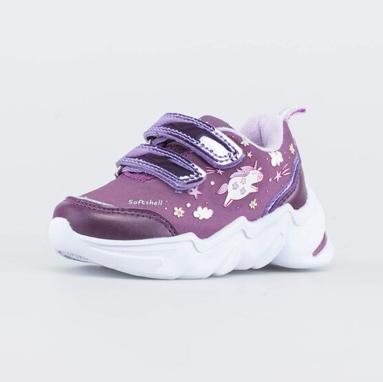 144190-72 Всепогодные кроссовки из материала SoftShell для девочки фиолетовый