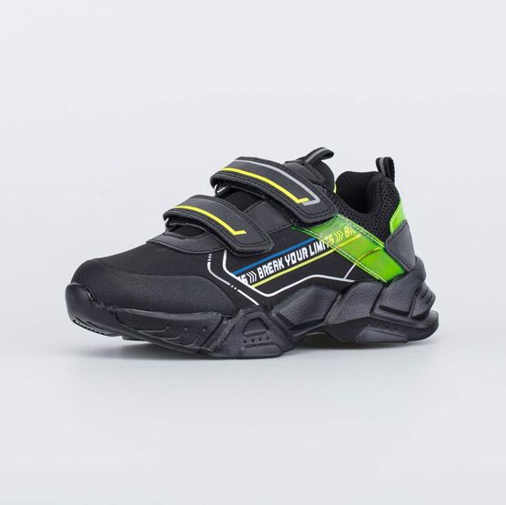 744190-71 Кроссовки для мальчики чер-сал