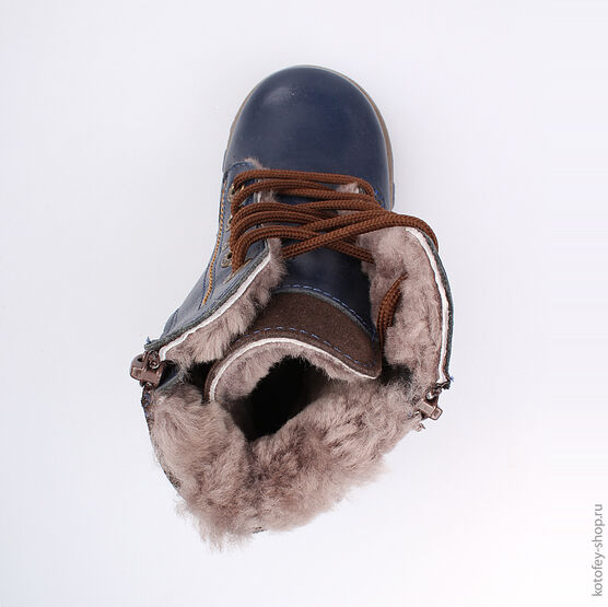 352071-56 Сапожки для мальчики син-кор фото №4