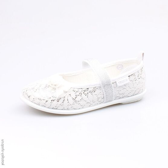 531040-73 Текстильная обувь для девочки серебристый