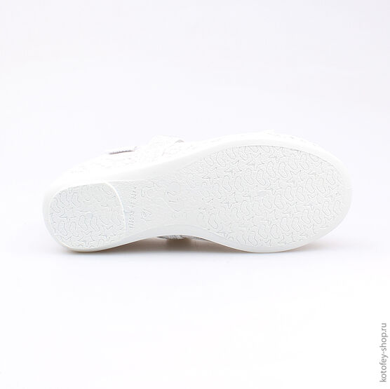 531040-73 Текстильная обувь для девочки серебристый фото №3