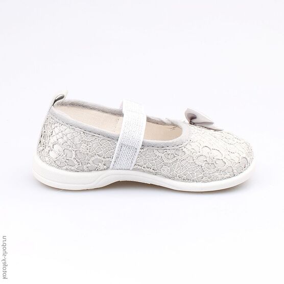 131106-11 Текстильная обувь для девочки серый фото №2