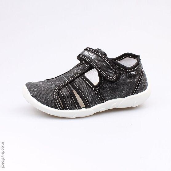 421025-12 Сандалии текстильные для мальчики черный