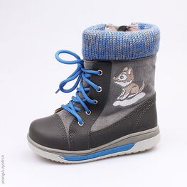 362084-52 Сапожки для мальчики серый