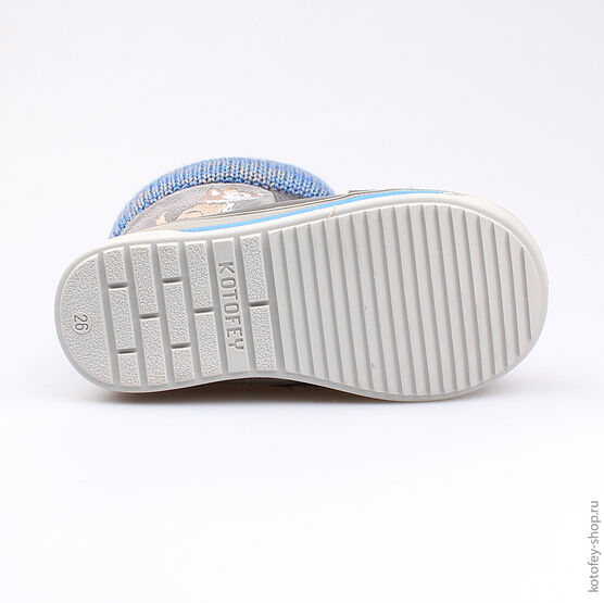 362084-52 Сапожки для мальчики серый фото №3