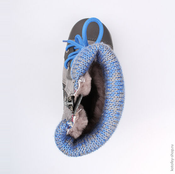 362084-52 Сапожки для мальчики серый фото №4