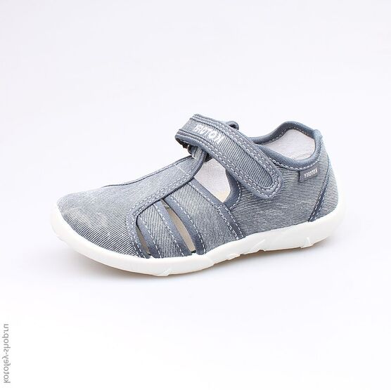 421026-12 Сандалии текстильные для мальчики голубой