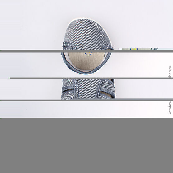 421026-12 Сандалии текстильные для мальчики голубой фото №4