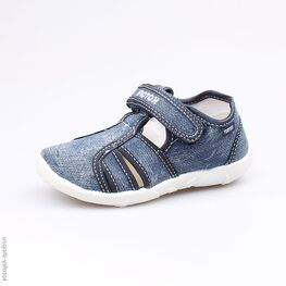 421026-13 Сандалии текстильные для мальчики светло-синий