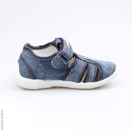 421026-13 Сандалии текстильные для мальчики светло-синий фото №2