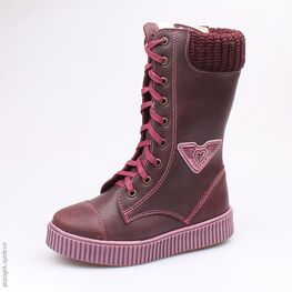 552099-41 Сапожки для девочки бордовый