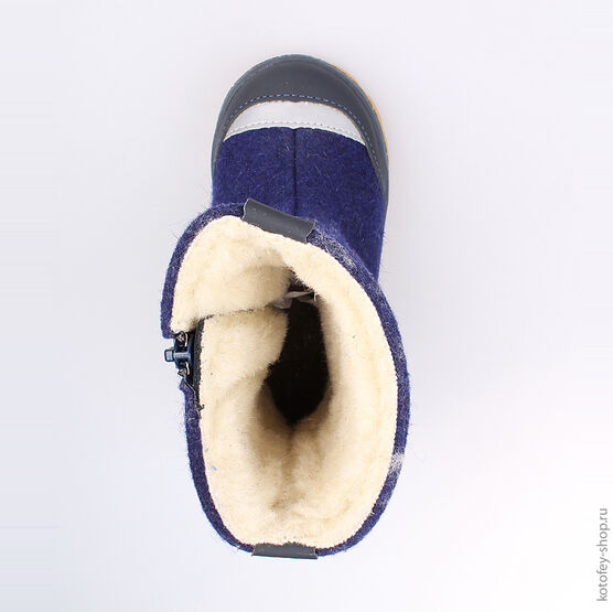 267054-41 Валенки для мальчики светло-синий фото №4