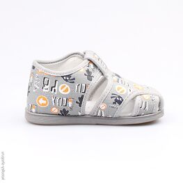 021003-72 Сандалии текстильные для мальчики серый фото №2